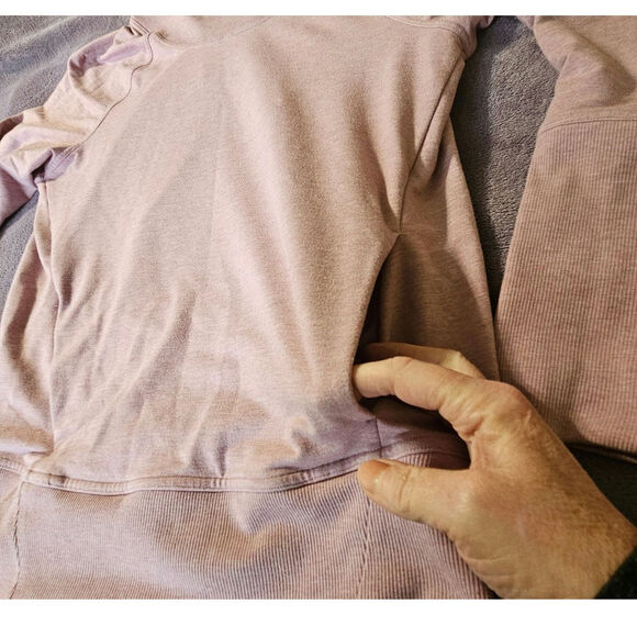 Lululemon High Lines Pullover Heathered Vintage Mauve Women's Size 8 Athleisure - Picture 4 of 8